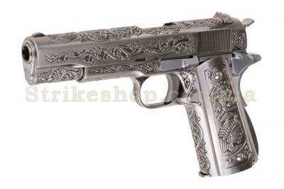 Купити Страйкбольний пістолет Colt 1911 Etched Version WE Green Gas в магазині Strikeshop