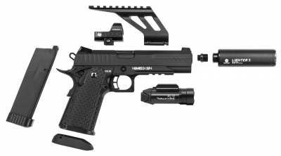 Купити Страйкбольний пістолет Novritsch SSP1 Black Green Gas в магазині Strikeshop