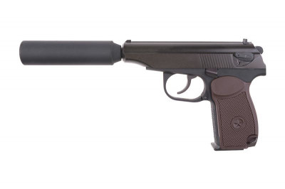 Купити Страйкбольний пістолет  WE ПМ з глушником GBB в магазині Strikeshop