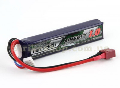 Купити Акумулятор Turnigy Nano-Tech LiPo 11.1v 1000mAh 20-40C (T-Connector) в магазині Strikeshop