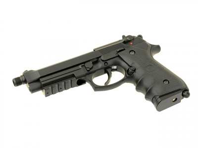 Купити Страйкбольний пістолет Beretta M92F/M9 KJW Silencer Plastic Green Gas в магазині Strikeshop