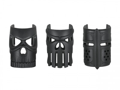 Купити Накладки на магазиноприймач Kublai Ornamental Replaceable Mask Grip Set 3pcs Black в магазині Strikeshop