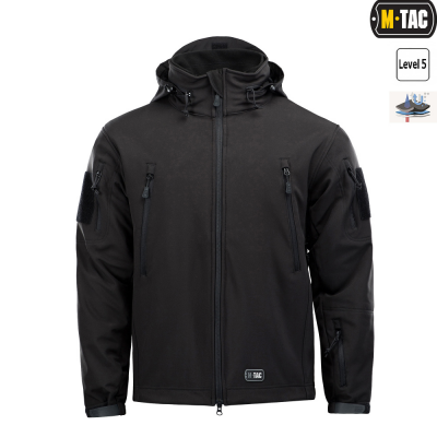 Куртка Soft-Shell M-Tac з Підстьожкою Black Size M