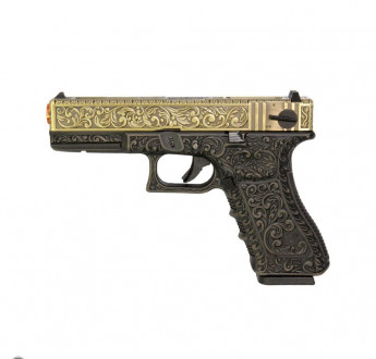 Купити Страйкбольний пістолет WE Glock 17 Gen3. Floral Pattern LED Boxing GBB в магазині Strikeshop