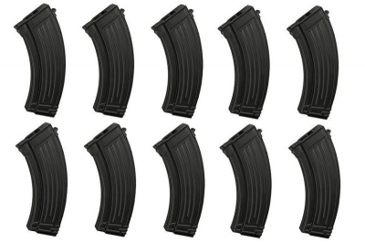Купити Набір LCT з 10 механічний магазинів AK47 70bbs Black в магазині Strikeshop