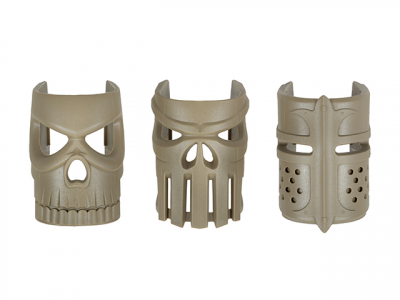 Купити Накладки на магазиноприймач Kublai Ornamental Replaceable Mask Grip Set 3pcs Dark Earth в магазині Strikeshop