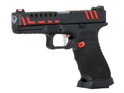 Купити Страйкбольний пістолет APS Scorpion Green Gas/CO2 Version Black в магазині Strikeshop
