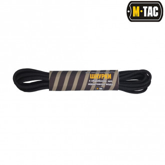 Купити M-TAC шнурки з обробкою 175см black в магазині Strikeshop