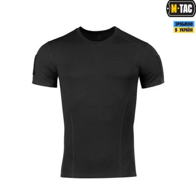 Футболка M-Tac Потовідвідна Athletic Velcro Black Size XL