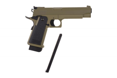 Купити Страйкбольний пістолет Cyma Colt 1911 CM.128 AEP Tan в магазині Strikeshop