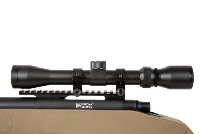 Купити Страйкбольна снайперська гвинтівка Specna Arms M40 SA-S03 Core With Scope and Bipod Tan в магазині Strikeshop