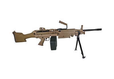Купити Страйкбольний кулемет A&amp;K M249 Mk2 Dark Earth Plastic Body в магазині Strikeshop
