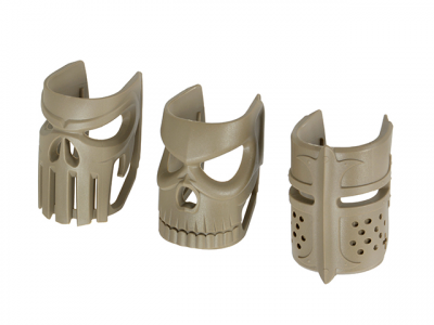Купити Накладки на магазиноприймач Kublai Ornamental Replaceable Mask Grip Set 3pcs Dark Earth в магазині Strikeshop