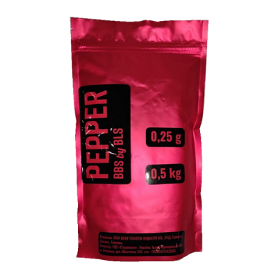 Купити Страйкбольні кулі Pepper By BLS Precision 0,25g 0,5kg Red Tracer в магазині Strikeshop