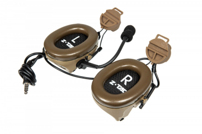 Купити Навушники активні з комунікатором Z-Tactical Z152 CII Headset with Adapter for Helmets Dark Earth в магазині Strikeshop