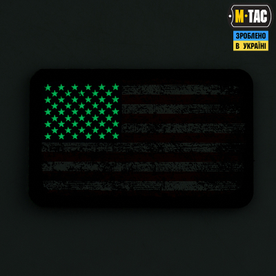 Купити Нашивка M-Tас Прапор США Вінтаж Black/Gid в магазині Strikeshop