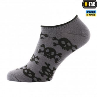 Шкарпетки M-TAC Літні Легкі Pirate Skull Dark Grey