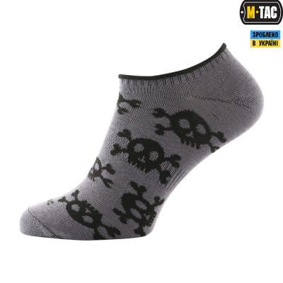 Шкарпетки M-TAC Літні Легкі Pirate Skull Dark Grey Size 39-42