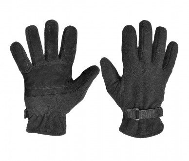 Купити Тактичні рукавиці Texar флісові з мембраною Black Size L в магазині Strikeshop
