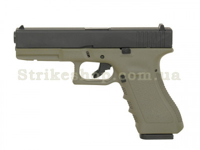 Купити Страйкбольний пістолет Glock 17 Army Metal OD Green Gas в магазині Strikeshop