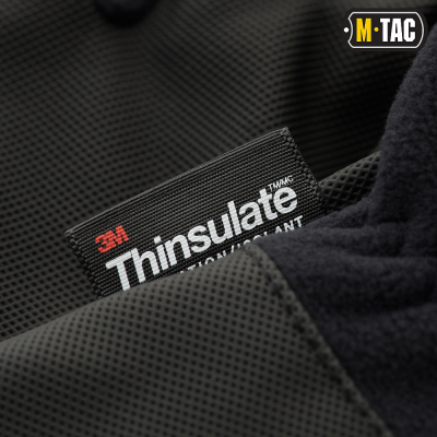 Рукавиці M-TAC Fleece Thinsulate Black Size L