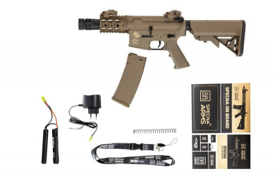 Купити Страйкбольна штурмова гвинтівка Specna Arms M4 RRA SA-C10 Core Full-Tan в магазині Strikeshop