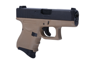 Купити Страйкбольний пістолет WE Glock E27 Gen 4 GBB Tan в магазині Strikeshop