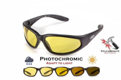 Купити Окуляри захисні Global Vision Hercules-1 Photochromic Yellow в магазині Strikeshop