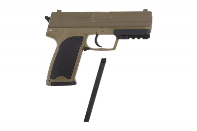 Купити Страйкбольний пістолет Cyma HK USP Metal CM.125 AEP tan в магазині Strikeshop