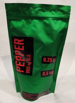 Купити Страйкбольні кулі Pepper By BLS Precision 0,25g 0,5kg Green Tracer в магазині Strikeshop