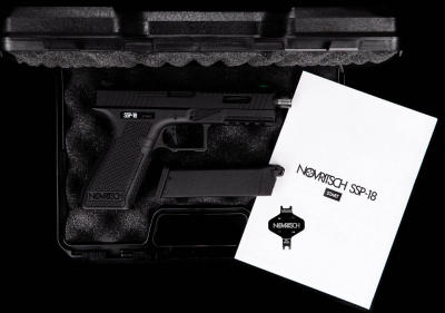 Купити Страйкбольний пістолет Novritsch SSP18 Black Green Gas в магазині Strikeshop