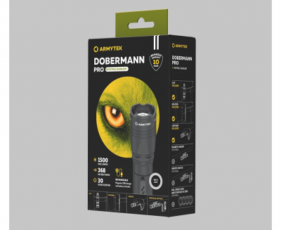 Купити Ліхтар Armytek Dobermann Pro Magnet USB White в магазині Strikeshop