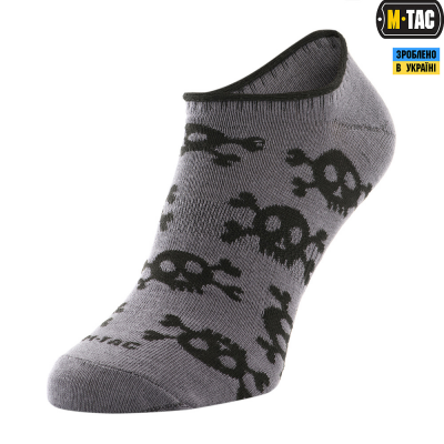 Шкарпетки M-TAC Літні Легкі Pirate Skull Dark Grey Size 43-46